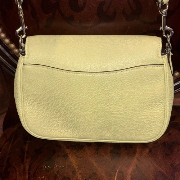 Coach Lucy Small Messenger Bag Crossbody EUC Pale Lime - Picture 5 of 11